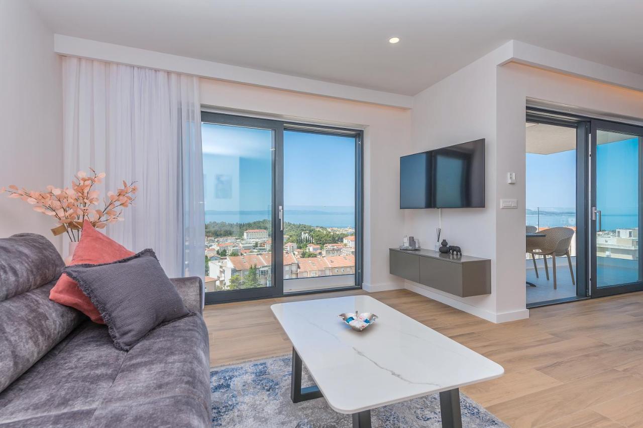 מאקרסקה Luxury Adria Sea & City View Apartment מראה חיצוני תמונה