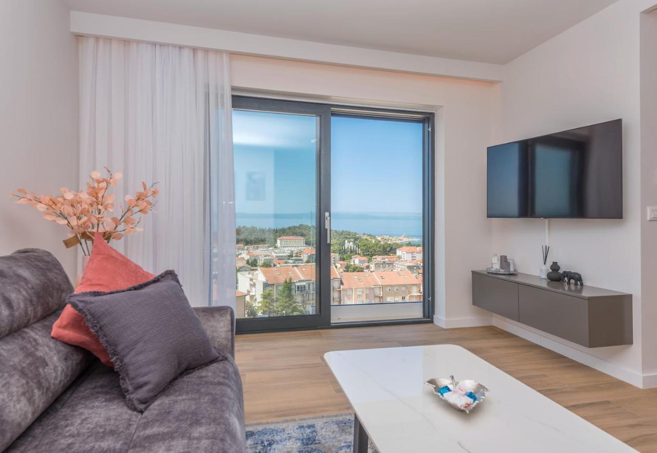 מאקרסקה Luxury Adria Sea & City View Apartment מראה חיצוני תמונה